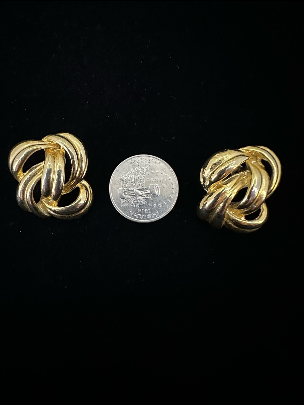 Givenchy Classic Twisted Knot Gold-Tone Clip Earrings - Women's Jewelry